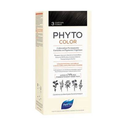Phyto Phytocolor Bitkisel Saç Boyası - 3 - Koyu Kestane - 1