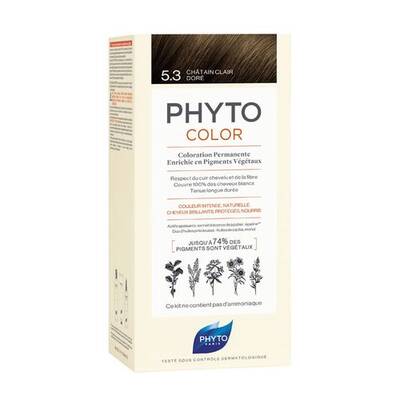 Phyto Phytocolor Bitkisel Saç Boyası - 5.3 - Açık Kestane Dore - 1