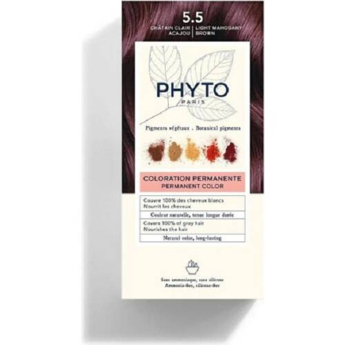 Phyto Phytocolor Bitkisel Saç Boyası - 5,5 Açık Kestane Akaju - 1