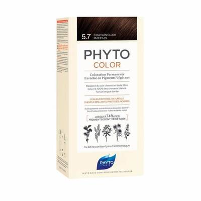 Phyto Phytocolor Bitkisel Saç Boyası - 5.7 - Açık Kestane Bakır - 1
