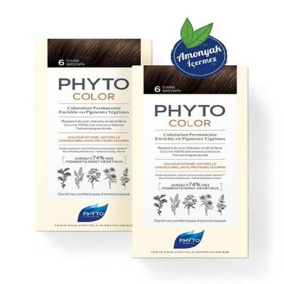 Phyto Phytocolor Bitkisel Saç Boyası - 6 - Koyu Kumral 2. %40 İndirimli - 1