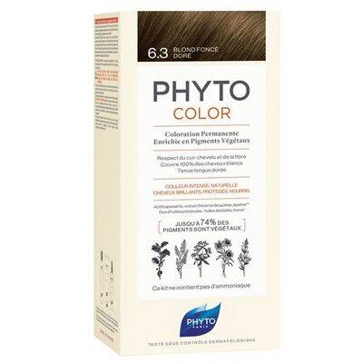 Phyto Phytocolor Bitkisel Saç Boyası - 6.3 - Koyu Kumral Dore - 1