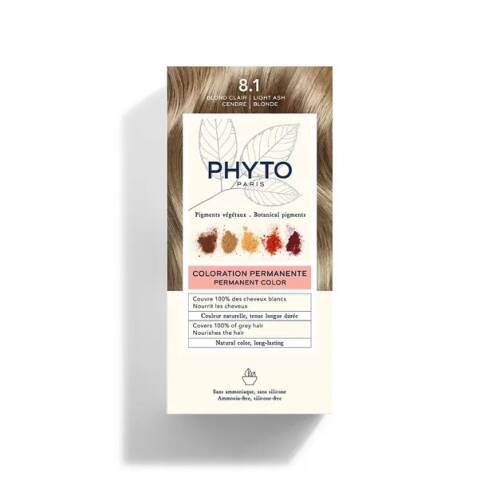 Phyto Phytocolor Bitkisel Saç Boyası - 8,1 Küllü Sarı - 1