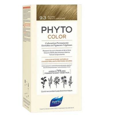Phyto Phytocolor Bitkisel Saç Boyası 9.3 - Açık Sarı Dore - 1