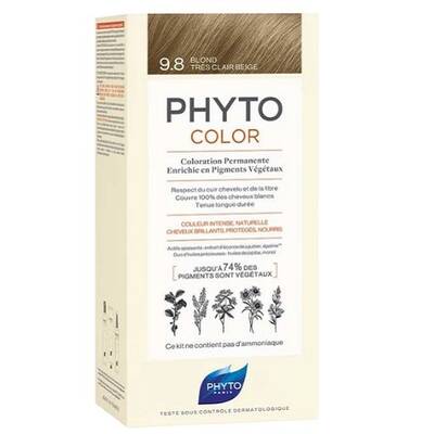 Phyto Phytocolor Bitkisel Saç Boyası 9.8 - Açık Sarı Bej - 1
