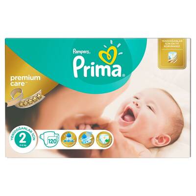 Prima Bebek Bezi Premium Care 2 Beden Mini Dev Ekonomi Paketi 120 Adet - 4
