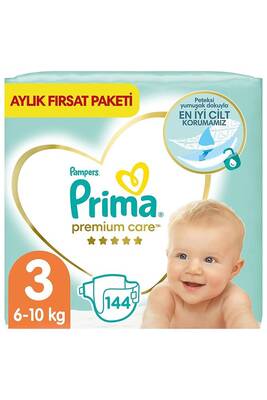 Prima Bebek Bezi Premium Care 3 Beden Midi 144 Adet - 1