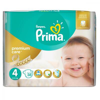 Prima Bebek Bezi Premium Care 4 Beden Maxi Ekonomik Paket 35 Adet - 1