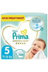 Prima Bebek Bezi Premium Care 5 Beden 108 Adet