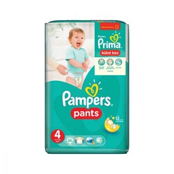 Prima Pants Külot Bebek Bezi 4 Beden Maxi Jumbo Paket 52 Adet
