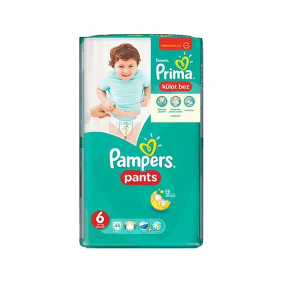 Prima Pants Külot Bebek Bezi 6 Beden Ekstra Large Jumbo Paket 44 Adet - 1