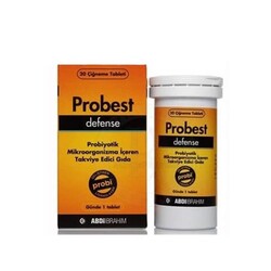 Probest Defense Probiyotik Mikroorganizma İçeren Takviye Edici Gıda 20 Tablet