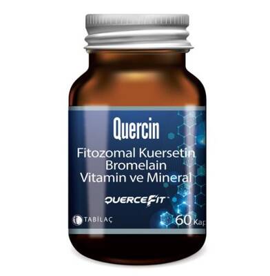 Quercin Fitozomal Kuersetin Bromelain Vitamin ve Mineral 60 Kapsül - 1