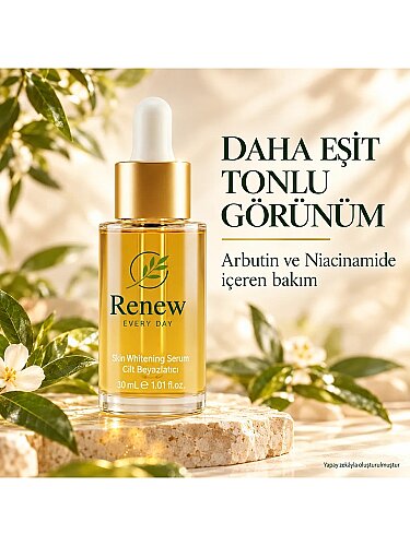 Renew Every Day Cilt Beyazlatıcı Serum 30 ml – Arbutin ve Niacinamide İçeren Aydınlatıcı Cilt Bakım Serumu - 2
