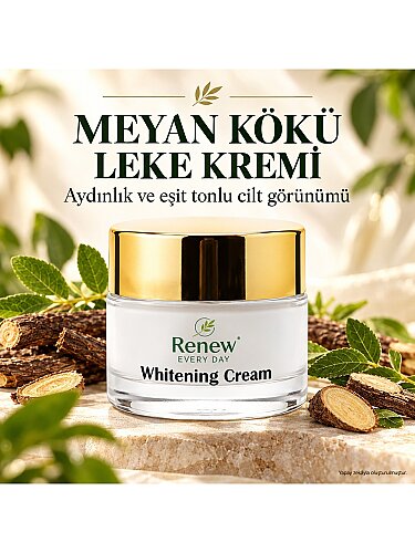 Renew Every Day Meyan Kökü Leke Kremi 50 ml – Arbutin ve Niacinamide İçeren Aydınlatıcı Yüz Bakım Kremi - 2