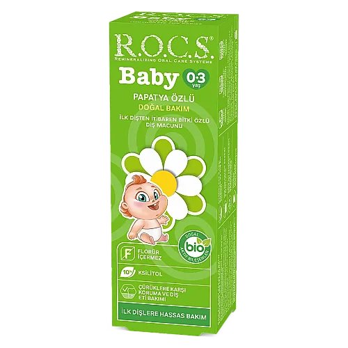 Rocs Baby 0-3 Diş Macunu Papatya Özlü - 1