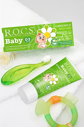 Rocs Baby 0-3 Diş Macunu Papatya Özlü - 2