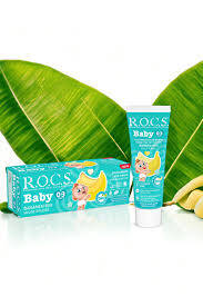 Rocs Baby 0-3 Yaş Muz Püresi Tadında Bebek Diş Macunu 45 gr