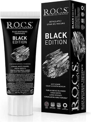 Rocs Black Edition Beyazlatıcı Diş Macunu 60 ml - 1