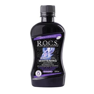Rocs Black Edition Whitening Beyazlatıcı Ağız Bakım Suyu 250 ml - 1