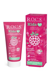 Rocs Diş Macunu Kids Ahududu Florursüz 3-7 Yaş ML/45 Gr