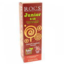 Rocs Junior 6-12 Yaş Diş Macunu - Çikolata Karamel Tadında 60 ml - ROCS