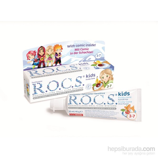 Rocs Kids 3-7 Yaş Meyve Külahı Diş Macunu 35 ml - 1