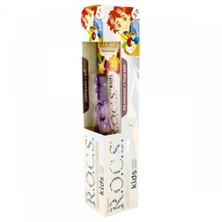 Rocs Kids 3-7 Yaş Meyve Külahı Diş Macunu Fırça Hediyeli