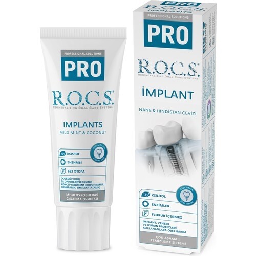 Rocs Pro İmplant Diş Macunu 74 gr - 1