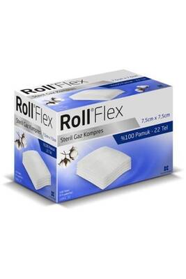 Roll Flex Steril Gaz Kompres 7,5cm x 7,5cm 100'lü - 1
