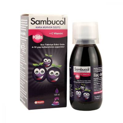 Sambucol Kids Kara Mürver Özütü Şurubu 120 ml - 1