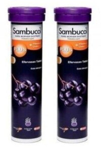 Sambucol Plus Kara Mürver Ekstresi 2'li Paket 15 Efervesan tablet
