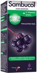 Sambucol Plus Şekersiz Takviye Edici Gıda 120 ml