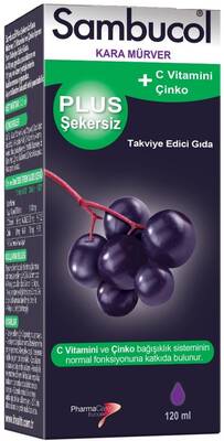 Sambucol Plus Şekersiz Takviye Edici Gıda 120 ml - 1