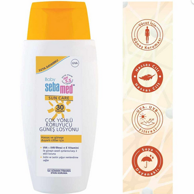 Sebamed Baby Sun SPF 30+ 150 ml Bebek Güneş Losyonu - 1