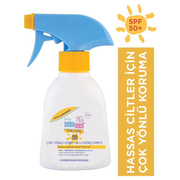 Sebamed Baby Sun Spray SPF 50 + 200 ml (Bebekler İçin Güneş Koruyucu Sprey) - 1