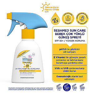 Sebamed Baby Sun Spray SPF 50 + 200 ml (Bebekler İçin Güneş Koruyucu Sprey) - 2