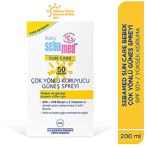 Sebamed Baby Sun Spray SPF 50 + 200 ml (Bebekler İçin Güneş Koruyucu Sprey) - 3
