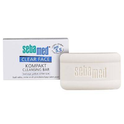 Sebamed Clear Face Kompakt Cleansing Bar 100 gr (Sivilceye Yatkın Ciltler için) - 1