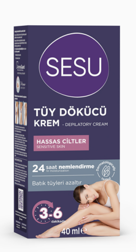 Sesu Tüy Dökücü Krem Hassas Ciltler 40 ml - 2