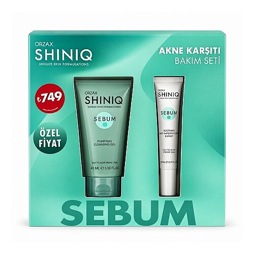 Shiniq Akne Karşıtı Bakım Seti - Sb Cleansing Gel 40 ml + Yoğun Krem 15 ml - 1