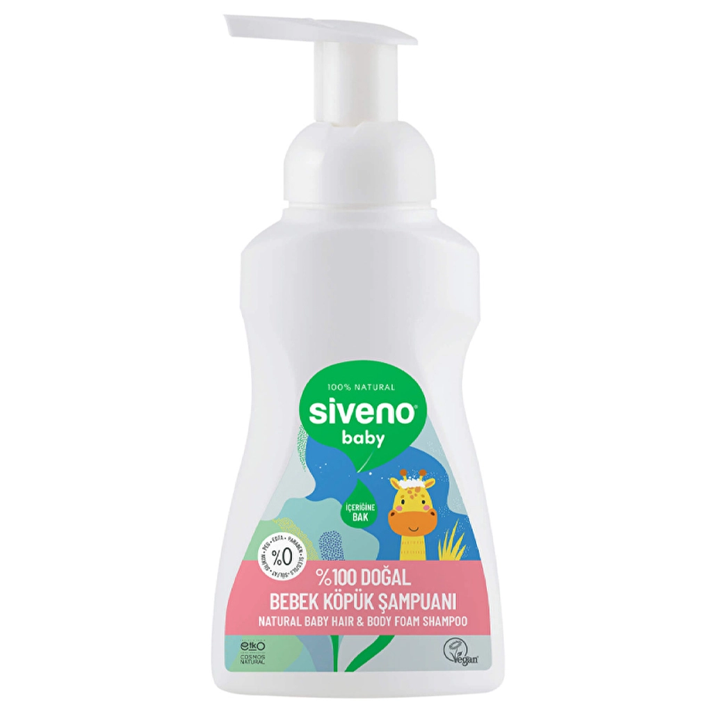 Siveno %100 Doğal Bebek Köpük Şampuanı 250 ml