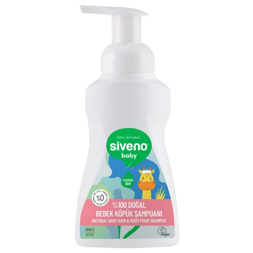 Siveno %100 Doğal Bebek Köpük Şampuanı 250 ml - 1