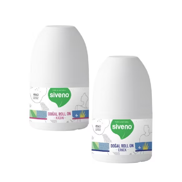 Siveno %100 Doğal Kadın + Erkek 50 ml 2'li Set Roll-On - 1