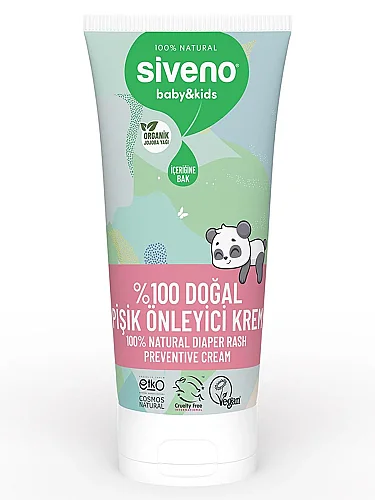 Siveno %100 Doğal Bebek Pişik Önleyici Jel Krem 50ml - 1