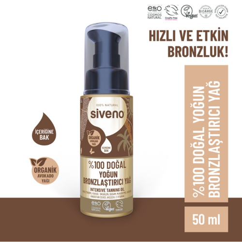 Siveno %100 Doğal Bronzlaştırıcı Yağ 50 ml - 1