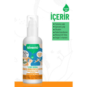 Siveno %100 Doğal Güneş Koruyucu Losyon 100 ml - 5