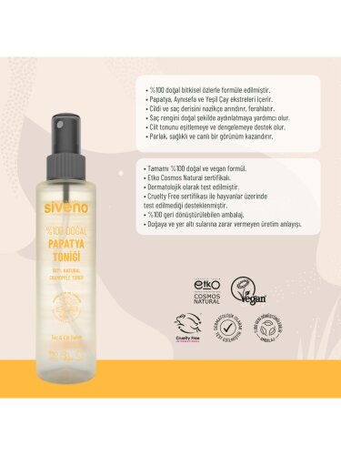 Siveno %100 Doğal Papatya Suyu Aydınlatma Etkili Arındırıcı Rahatlatıcı Saç ve Cilt Toniği 150 ml - 6