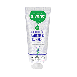 Siveno %100 Doğal Yatıştırıcı El ve Vücut Kremi Lavanta Cilt Yatıştırıcı Onarıcı Yoğun Nemlendirici Vegan 30ml