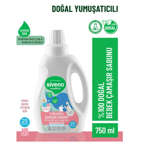 Siveno Baby Doğal Çamaşır Sabunu 750 ml - 1